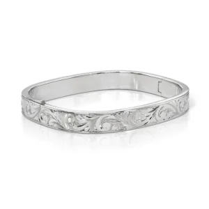 ALEX BANGLE - ENGRAVED PLATINUM>SINGLE STONE Best