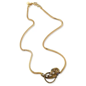 ALEXANDRIA SERPENT NECKLACE>SINGLE STONE Fashion