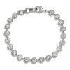 GEMMA LARGE BRACELET - PLATINUM>SINGLE STONE Clearance