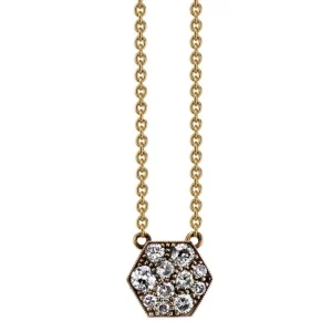 HEXAGONAL COBBLESTONE PENDANT NECKLACE>SINGLE STONE Best