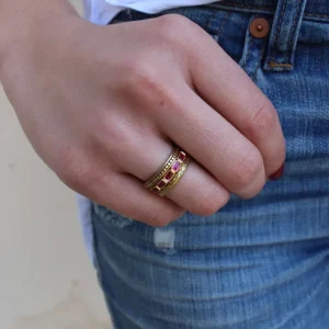 LARGE JULIA WITH GEMSTONES>SINGLE STONE Discount