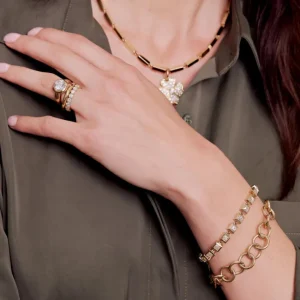 LARGE KARINA BRACELET>SINGLE STONE New