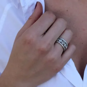 LARGE ROSE CUT GABBY>SINGLE STONE Outlet