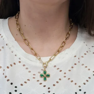 LIBBY NECKLACE>SINGLE STONE New