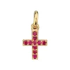 MINI PAVÉ CARMELA CROSS WITH GEMSTONES>SINGLE STONE New