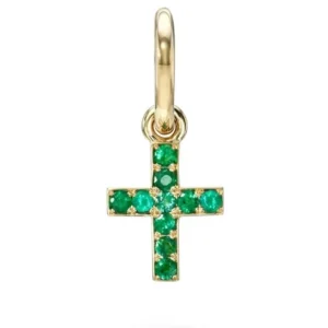 MINI PAVÉ CARMELA CROSS WITH GEMSTONES>SINGLE STONE New