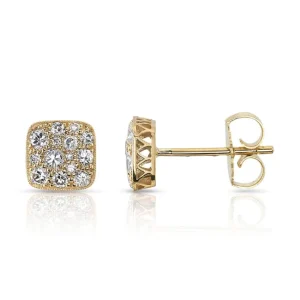 MINI SQUARE COBBLESTONE STUDS>SINGLE STONE Online