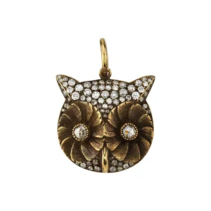 PAVÉ OWL PENDANT>SINGLE STONE New