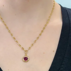 RANDI DROP NECKLACE>SINGLE STONE Online