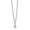 RANDI DROP NECKLACE - PLATINUM>SINGLE STONE Outlet