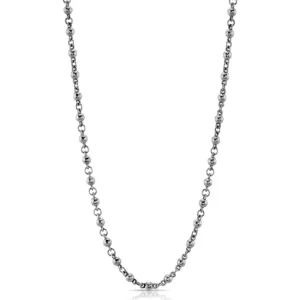 ROSARY CHAIN - PLATINUM>SINGLE STONE New