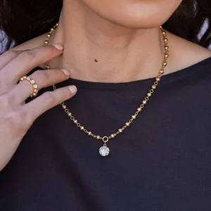 SAMARA NECKLACE>SINGLE STONE Discount