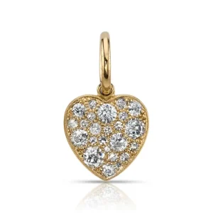 SMALL COBBLESTONE HEART>SINGLE STONE Clearance