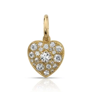 SMALL COBBLESTONE HEART WITH GEMSTONES>SINGLE STONE Online