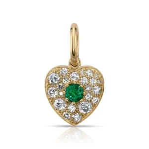 SMALL COBBLESTONE HEART WITH GEMSTONES>SINGLE STONE Online