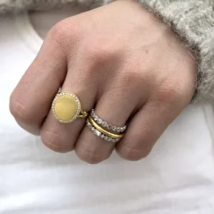 SMALL ROSE CUT GABBY>SINGLE STONE Sale