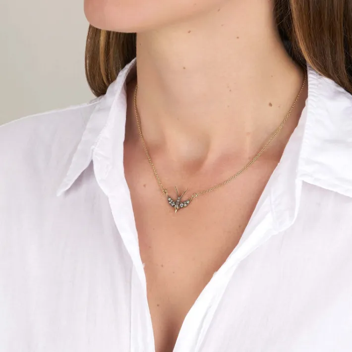 small_swallow_necklace_1.webp SMALL SWALLOW NECKLACE>SINGLE STONE Clearance