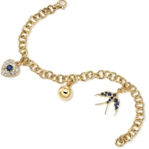 THREE CHARM BRACELET>SINGLE STONE Outlet