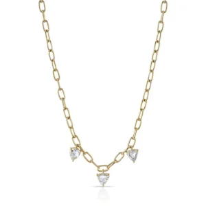 THREE STONE CAILYN NECKLACE>SINGLE STONE Hot