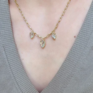 THREE STONE CAILYN NECKLACE>SINGLE STONE Outlet